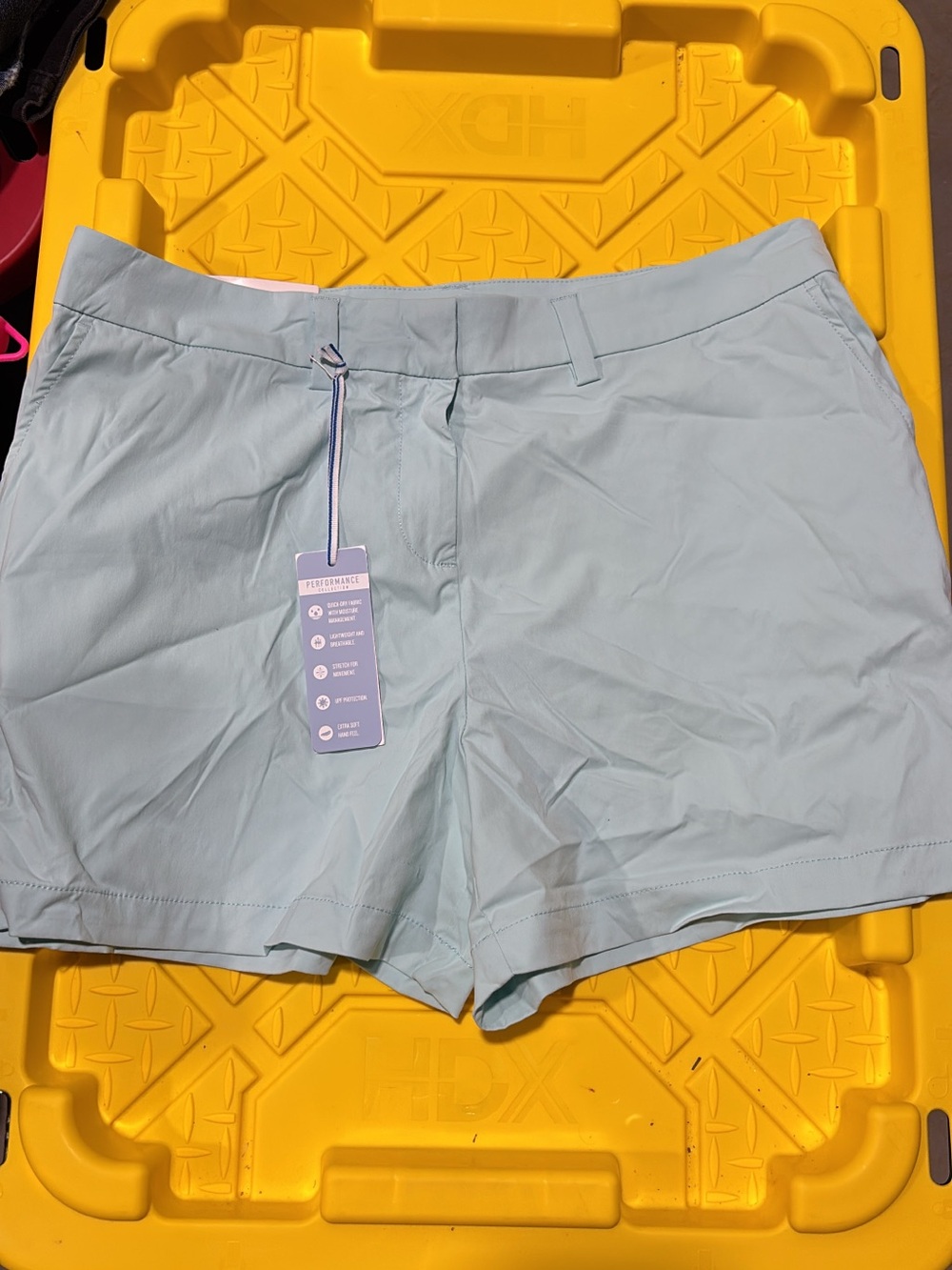 Southern Tide Women's Pale Blue High-Waist Performance Shorts
